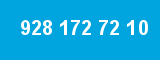 928 172 72 10 928 172 72 10